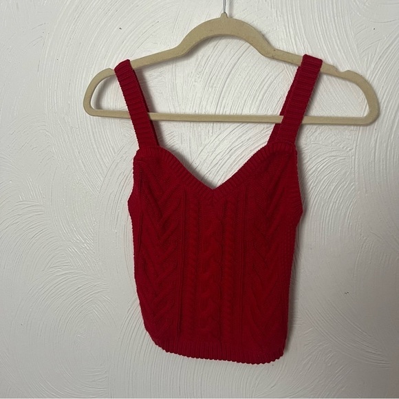 Abercrombie Cable Sweater Shrug Set in Red | size small - Picture 4 of 8